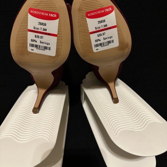 Purple peep toe bootie - Picture 5 of 7